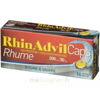 Rhinadvilcaps Rhume Ibuprofene/pseudoephedrine 200 Mg/30 Mg Caps Molle Plq Blanc Et Opaq/16 à Paris