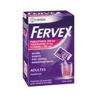 Fervex Etat Grippal Paracetamol/vitamine C/pheniramine Adultes Framboise, Granulés Pour Solution Buvable En Sachet à Paris